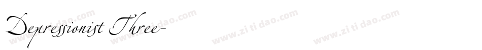 Depressionist Three字体转换